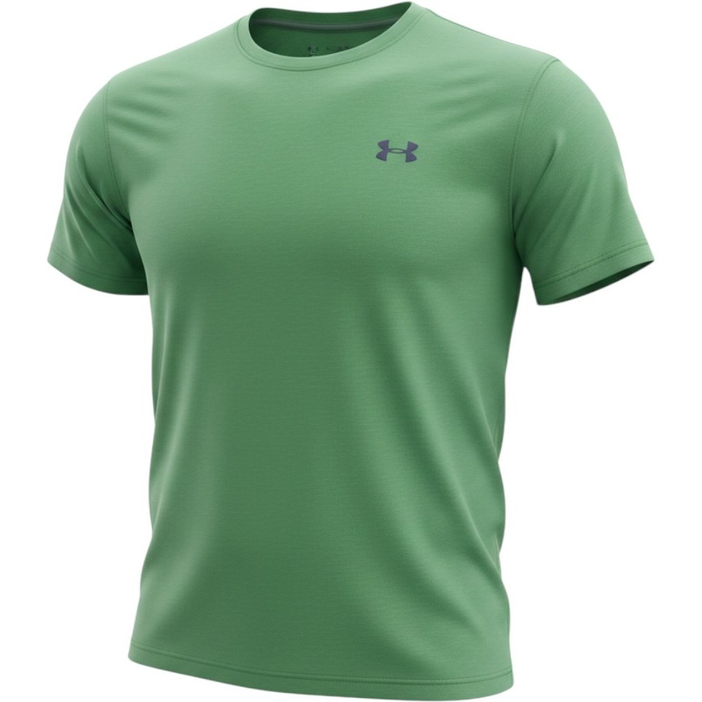 Under Armour Mens HeatGear Loose Fit Short Sleeve T-Shirt Green Large LG